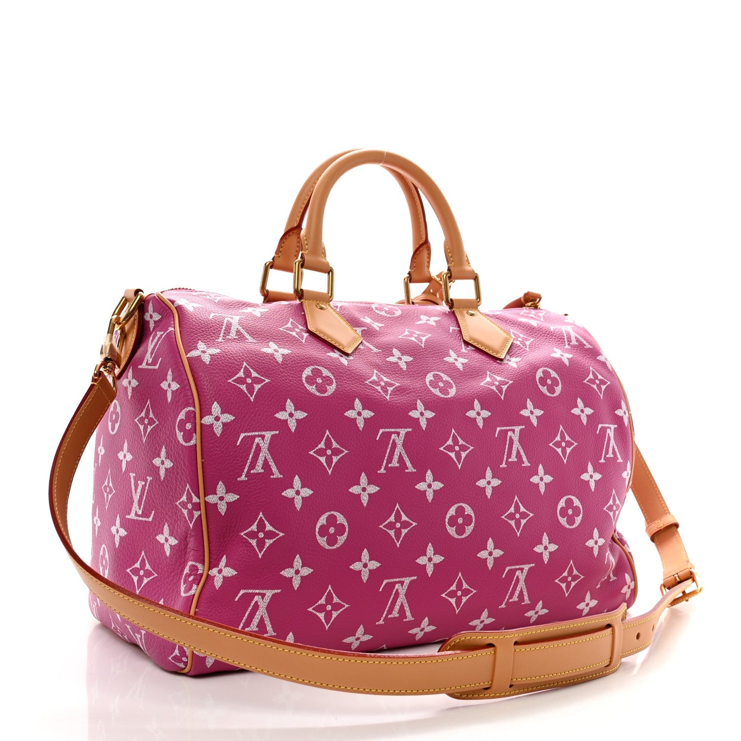 Calfskin Monogram Speedy P9 Bandouliere 40 Agate