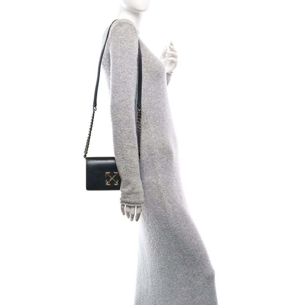 Calfskin Jitney 0.5 Crossbody Bag Black