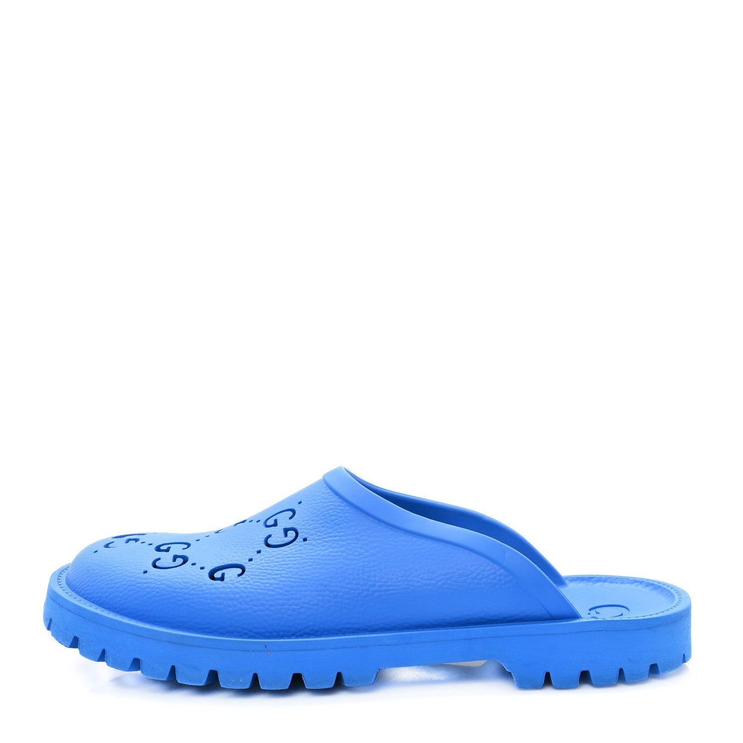 Rubber GG Monogram Mens Sandals 12 Bright Splash