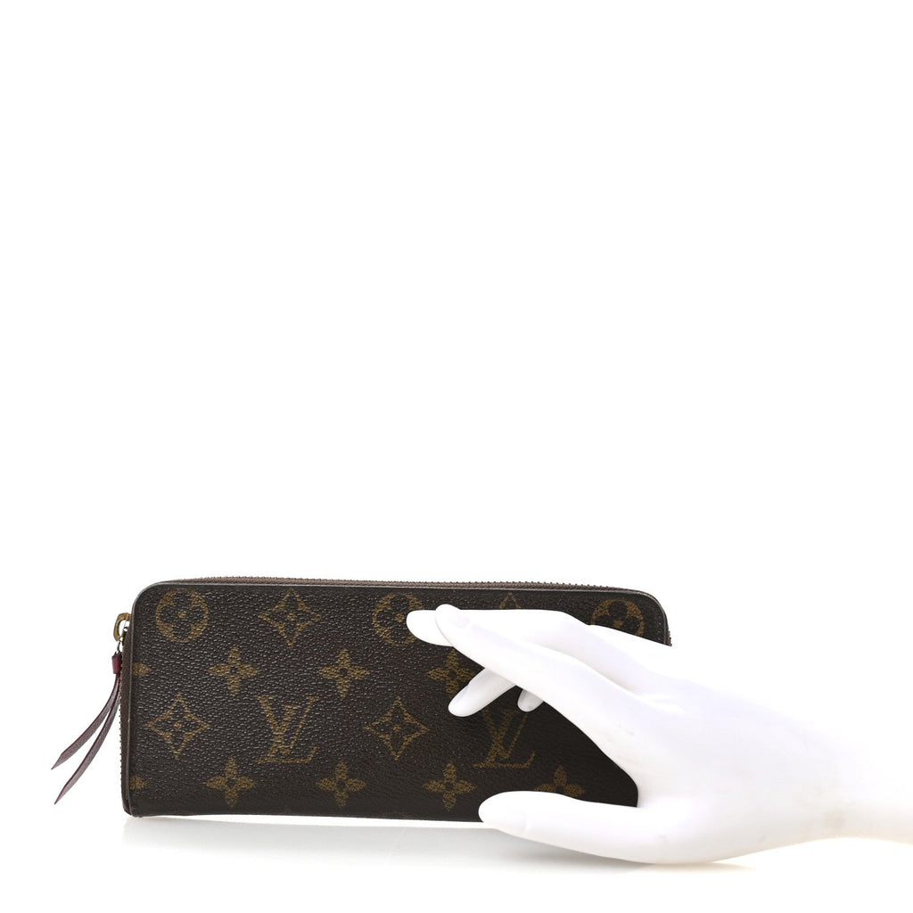 Monogram Clemence Wallet Fuchsia
