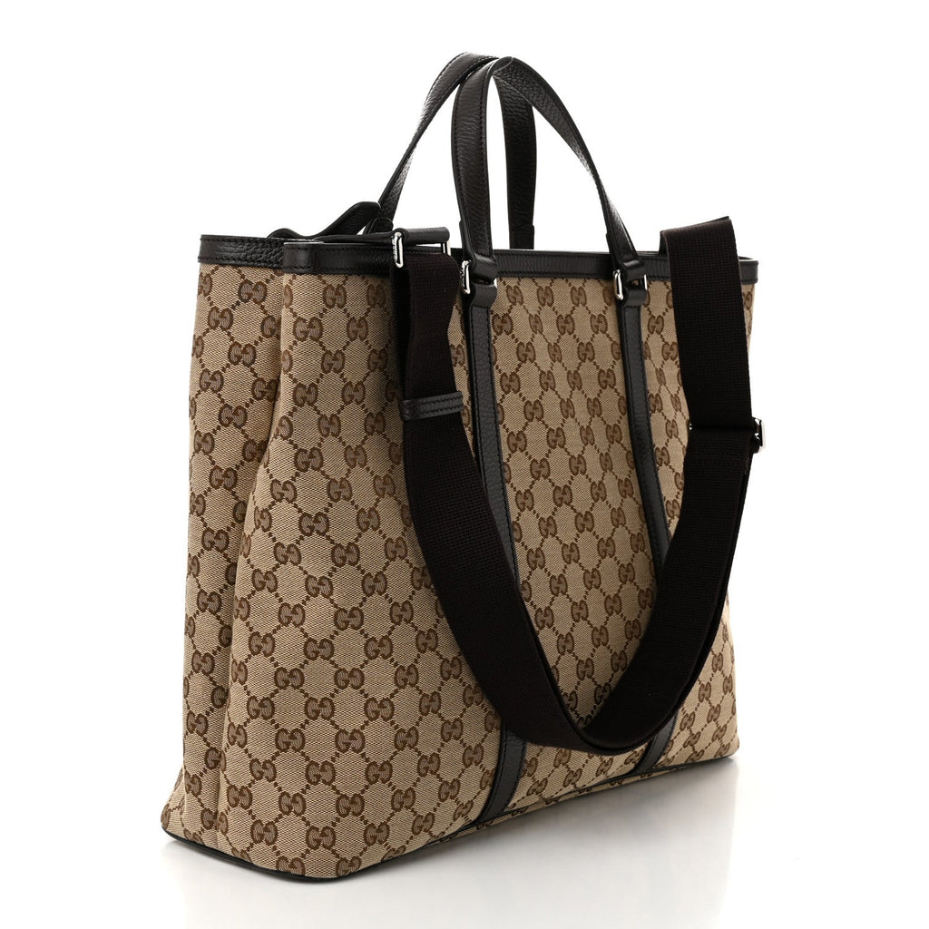 GG Monogram Large Joy Tote Bag Dark Brown