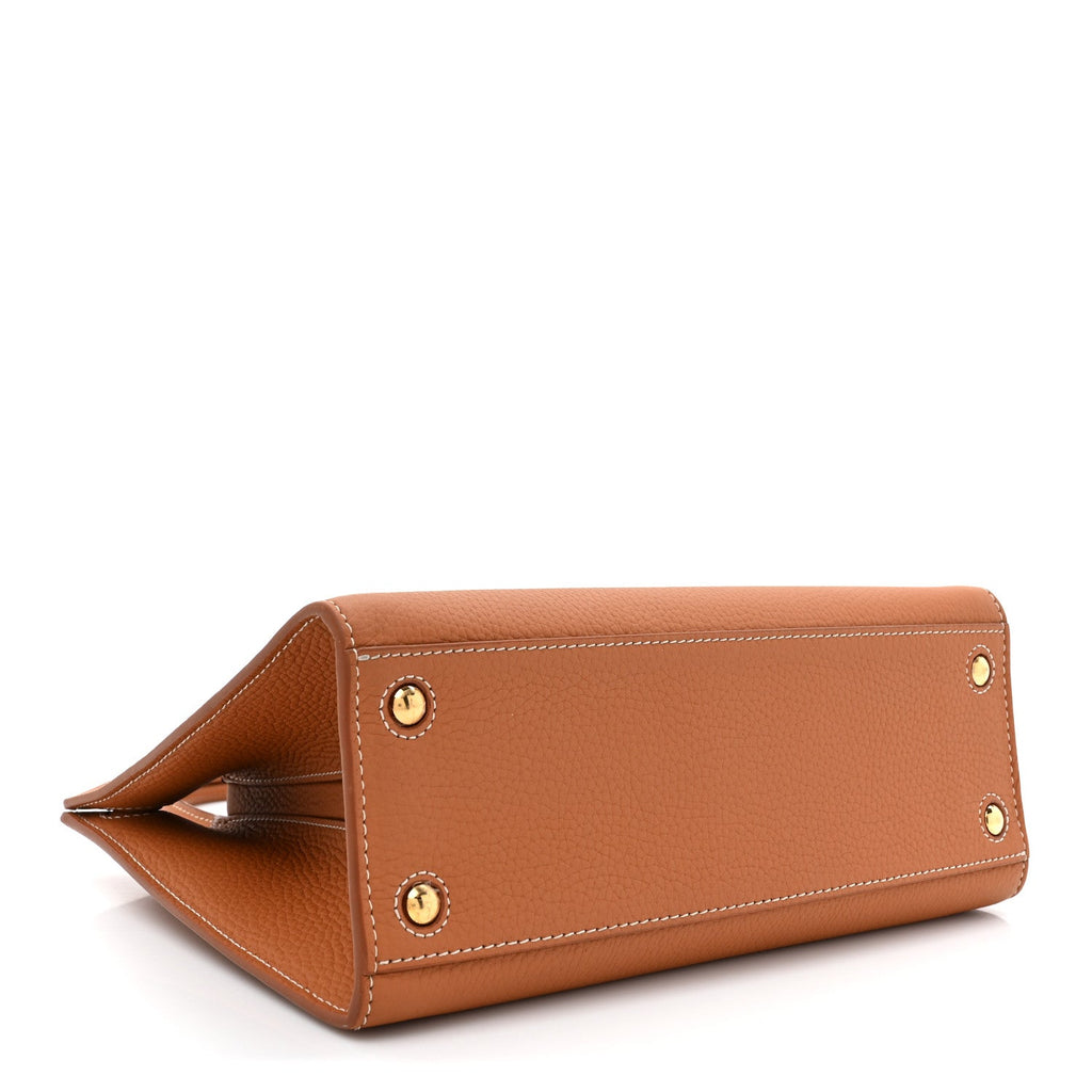 Calfskin Mini Frances Tote Warm Russet