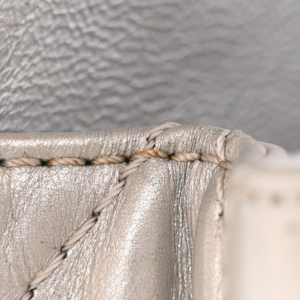 Metallic Lambskin Quilted 2.55 Reissue 226 Flap Silver