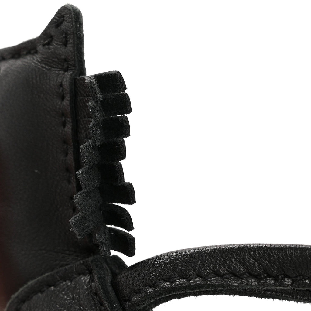 Milo Lambskin Grigri Rodeo Horse Bag Charm PM So Black