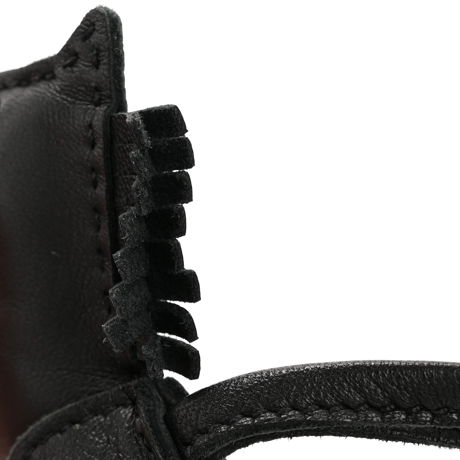 Milo Lambskin Grigri Rodeo Horse Bag Charm PM So Black