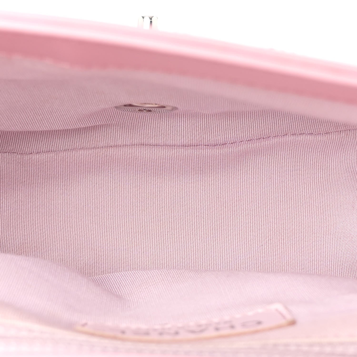 Calfskin Stitched Small Ring My Bag Flap Crossbody Pink