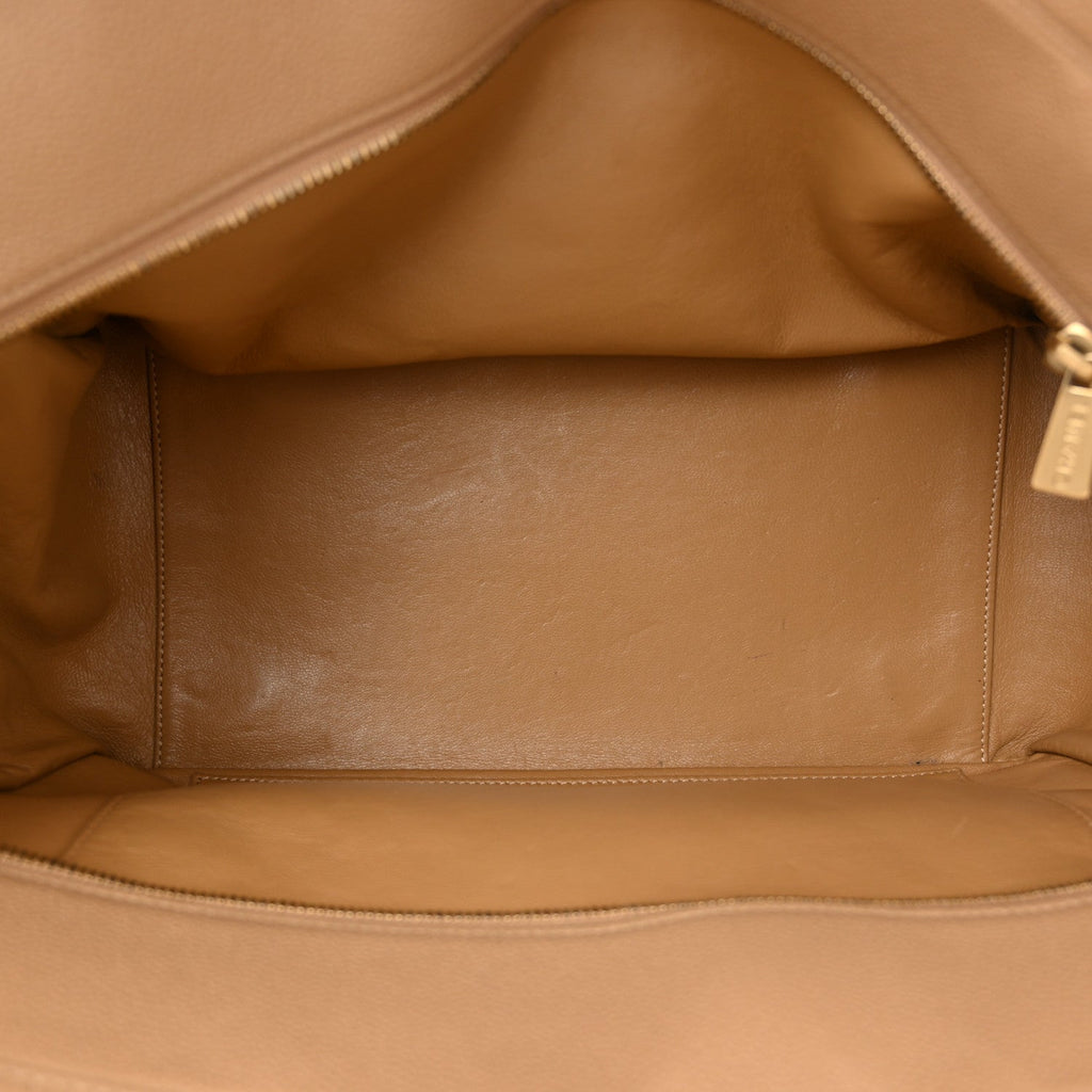 Caviar Quilted Grand Shopping Tote GTT Beige