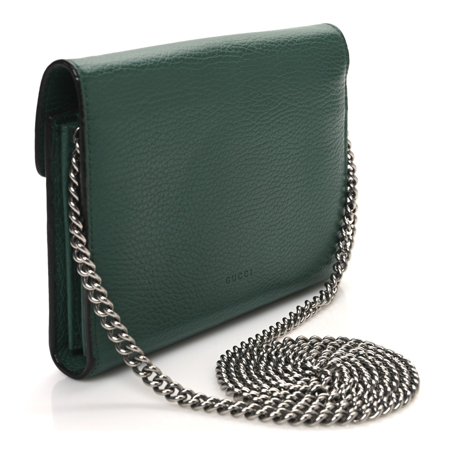 Calfskin Mini Dionysus Chain Wallet Emerald