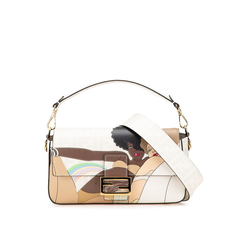 Fendi Mamma Baguette PVC Leather 2way Bag