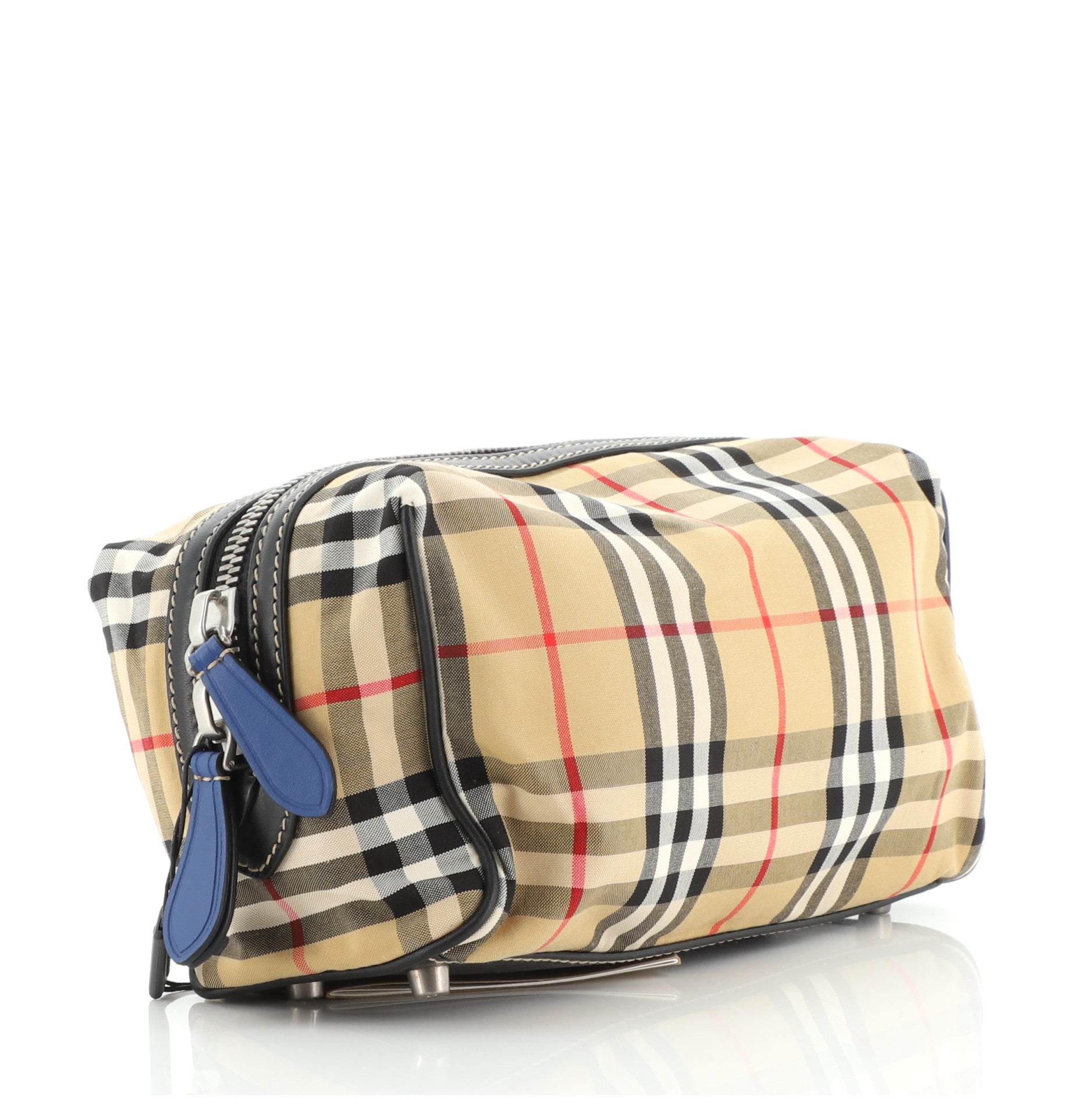 Cosmetic Pouch Vintage Check Canvas