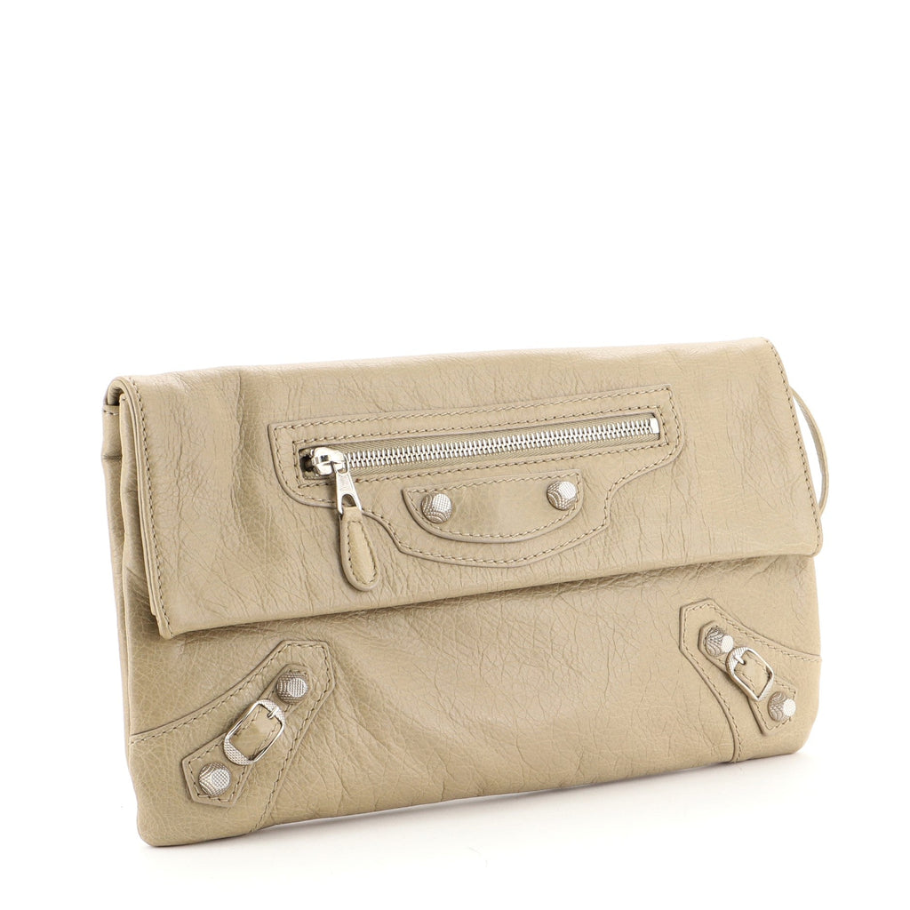 Giant Studs Envelope Clutch Leather