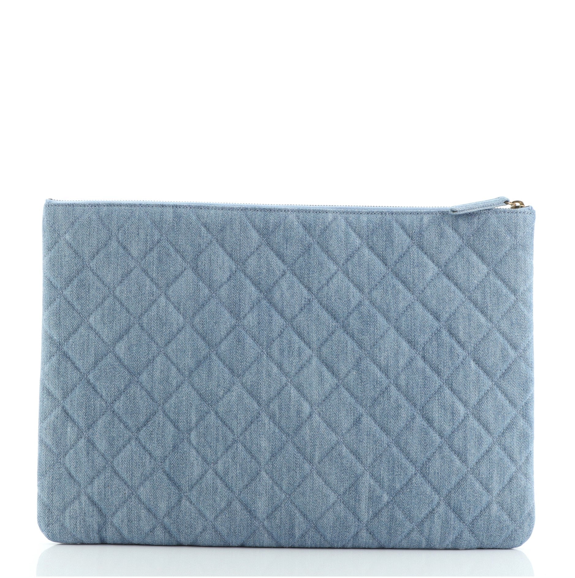 Reissue 2.55 O Case Clutch Quilted Denim Large