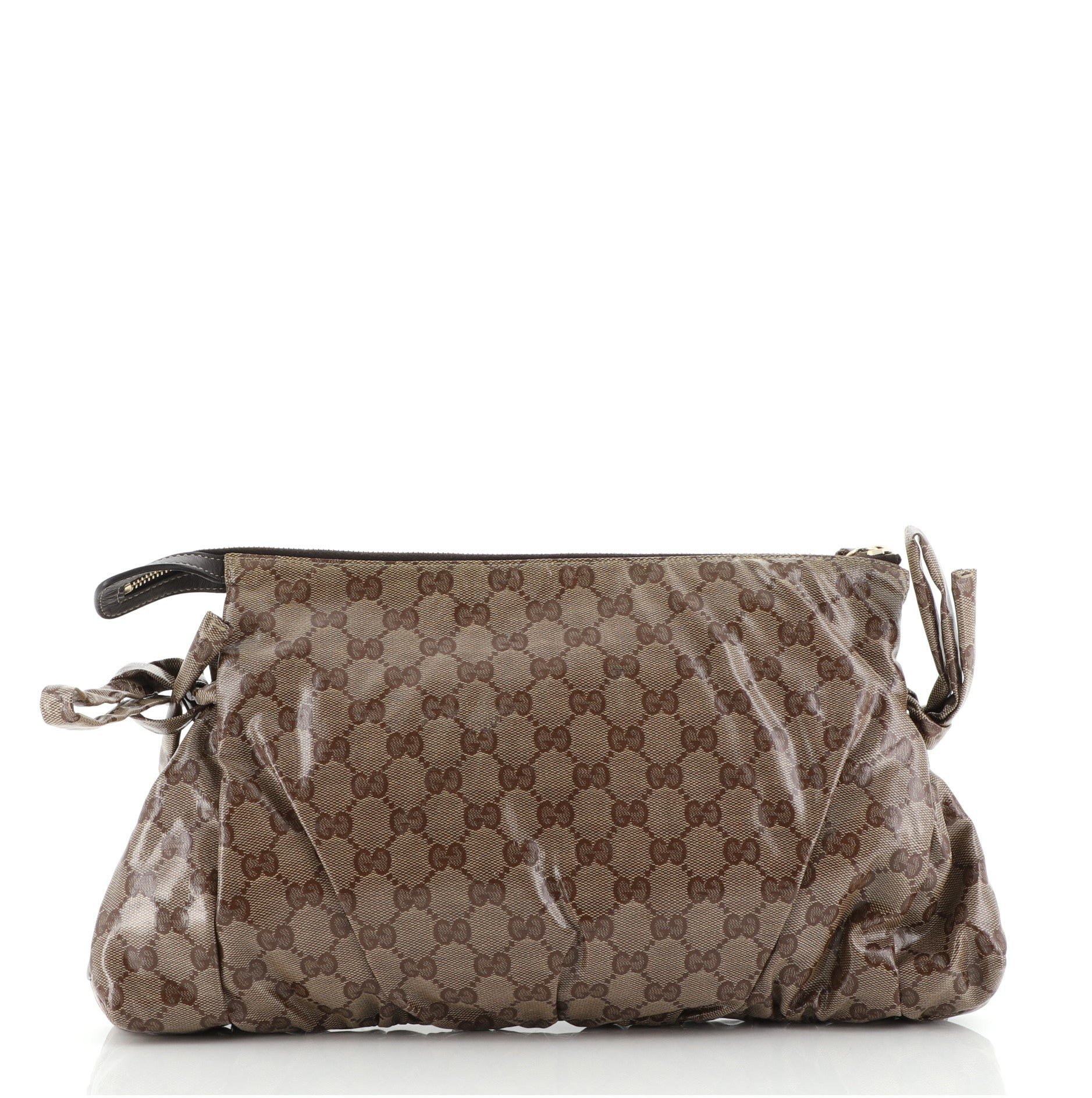 Hysteria Zip Clutch GG Coated Canvas Large