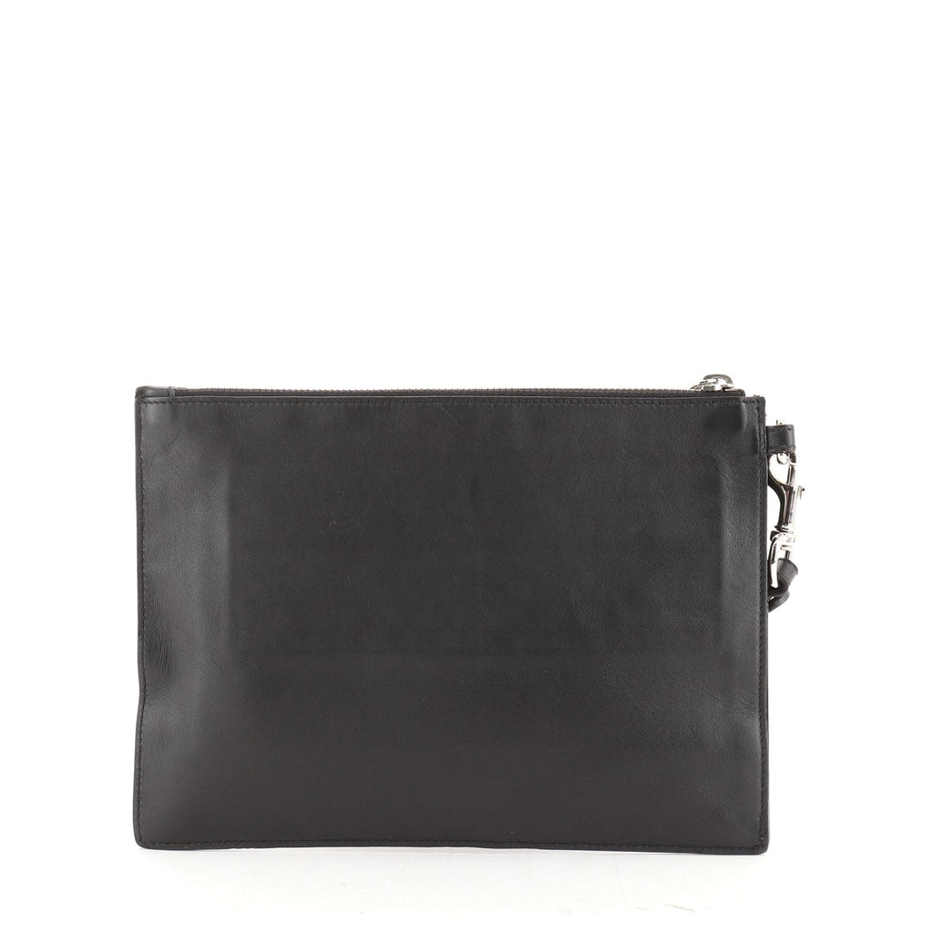 Wristlet Clutch Studded Leather