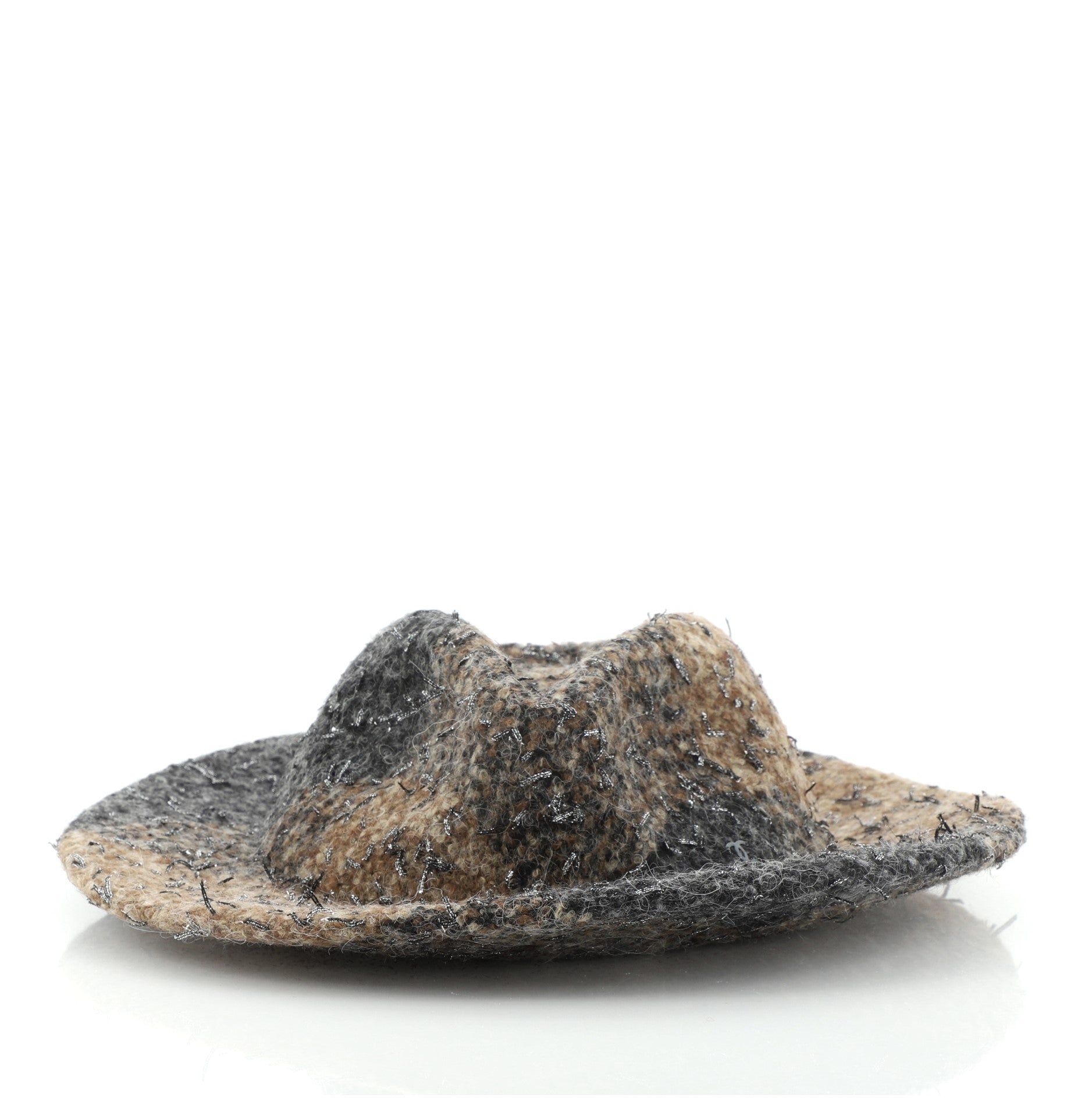 CC Fedora Hat Wool and Tweed Large