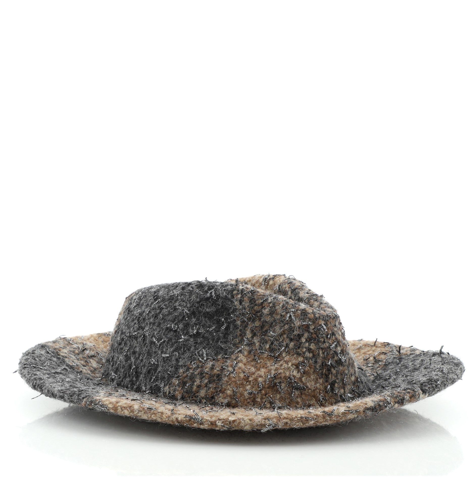 CC Fedora Hat Wool and Tweed Large
