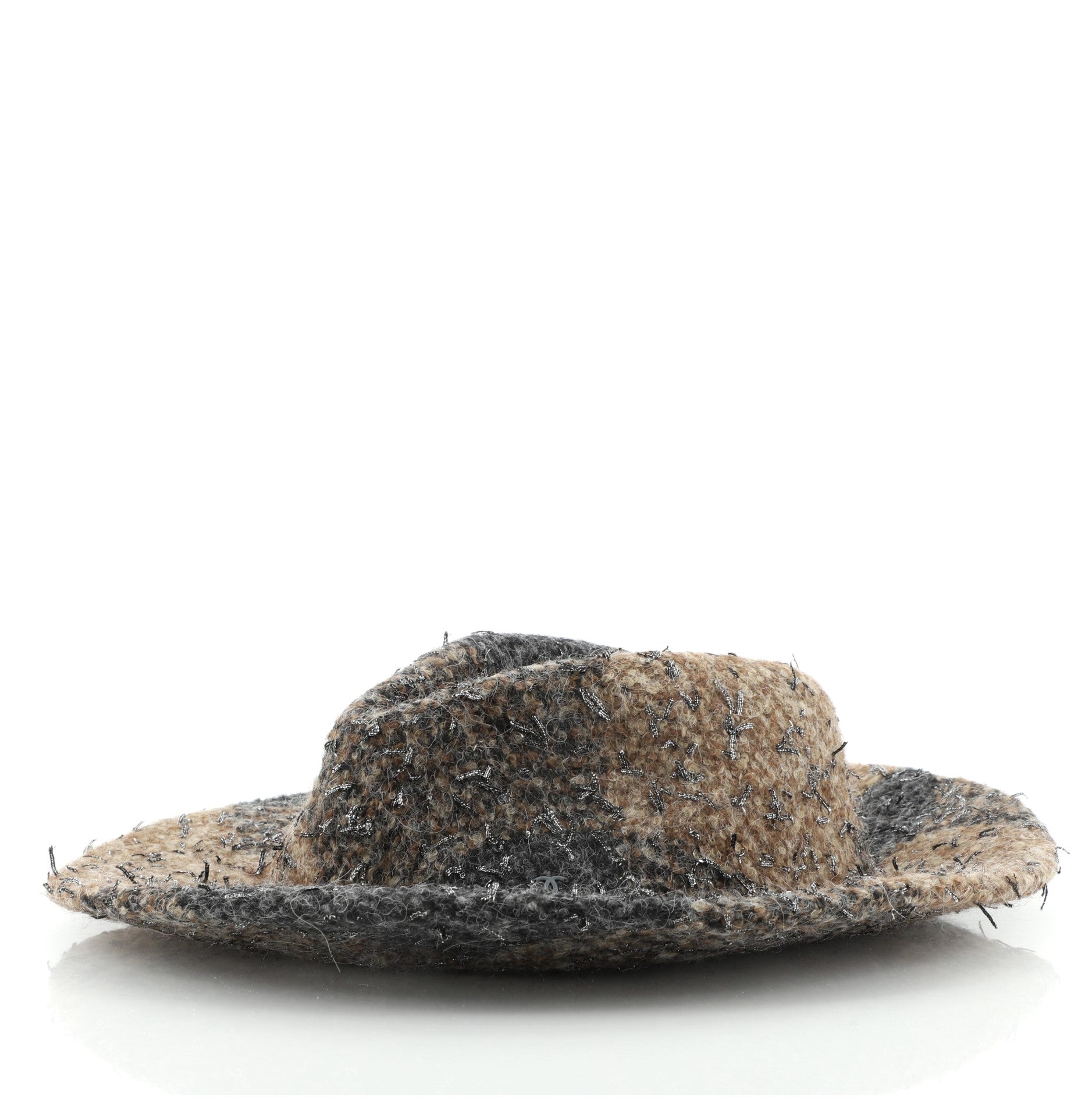 CC Fedora Hat Wool and Tweed Large
