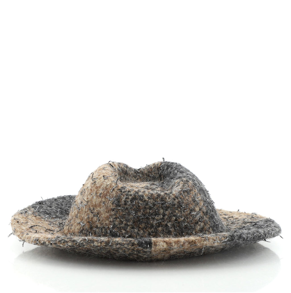 CC Fedora Hat Wool and Tweed Large