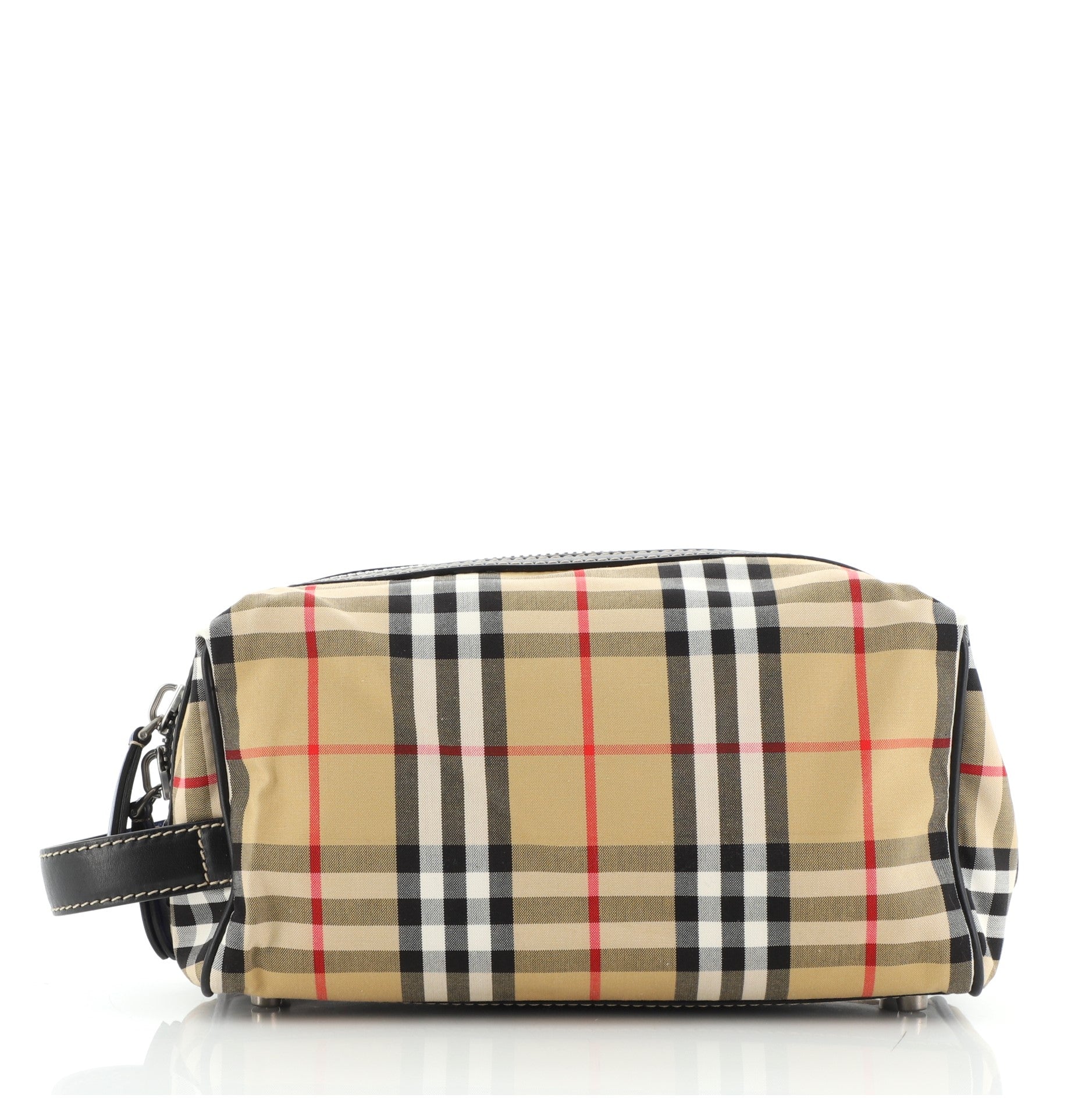 Cosmetic Pouch Vintage Check Canvas