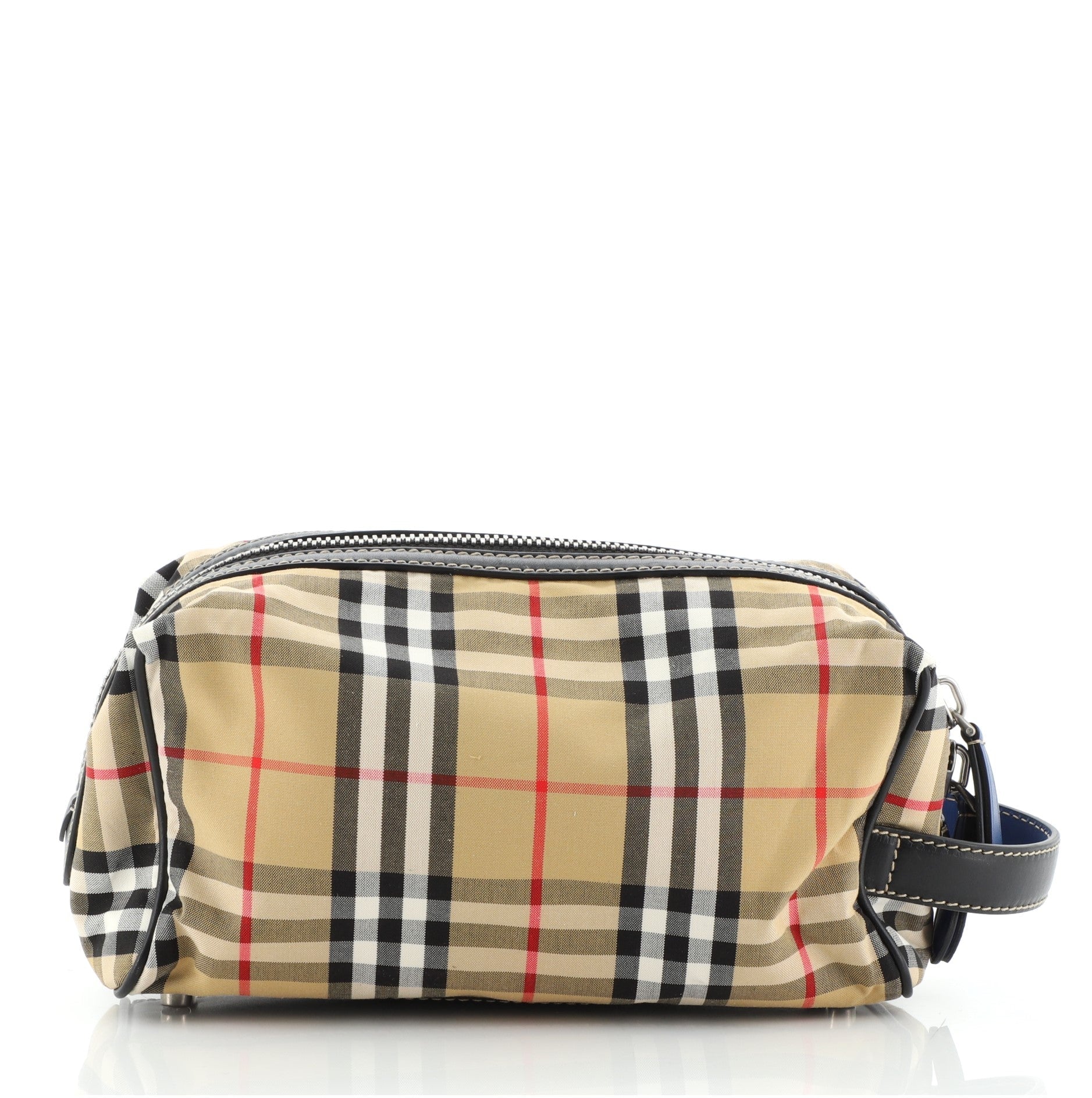 Cosmetic Pouch Vintage Check Canvas