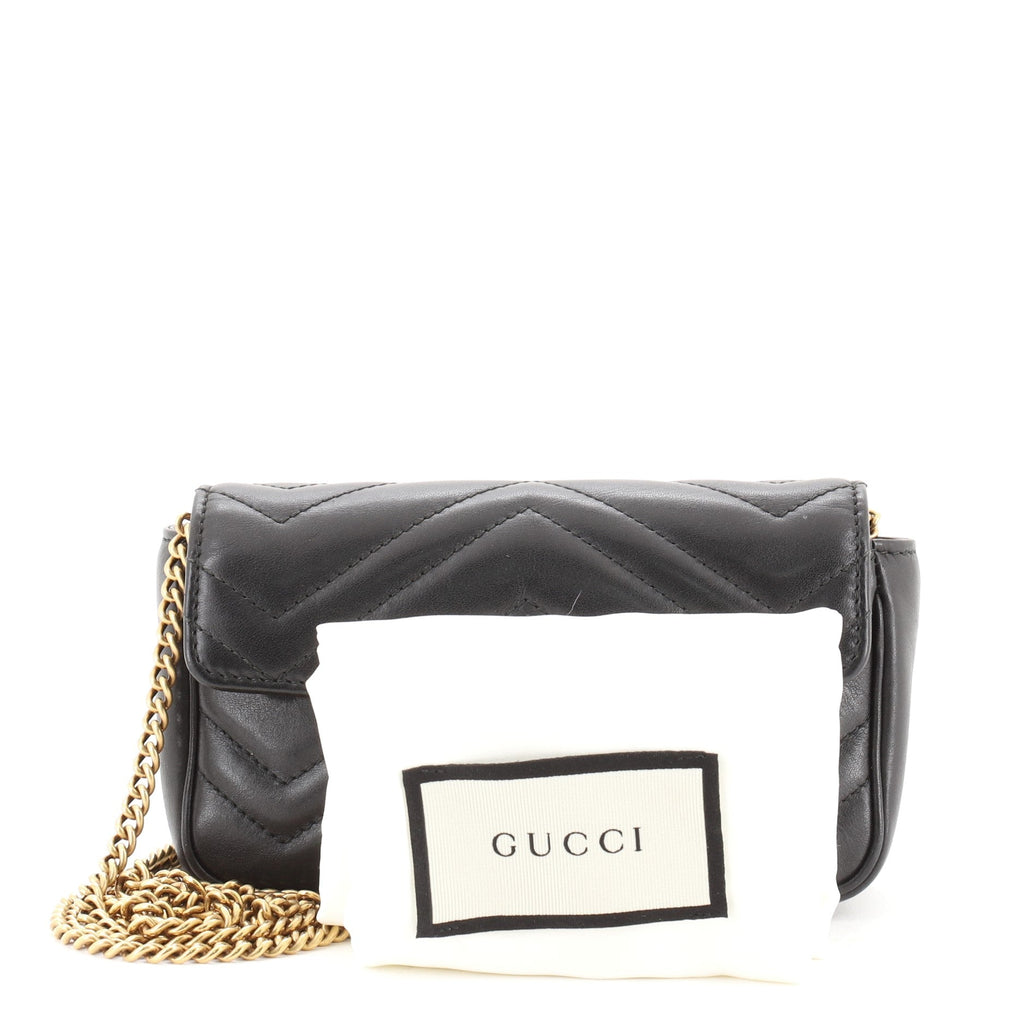 GG Marmont Flap Bag Matelasse Leather Super Mini