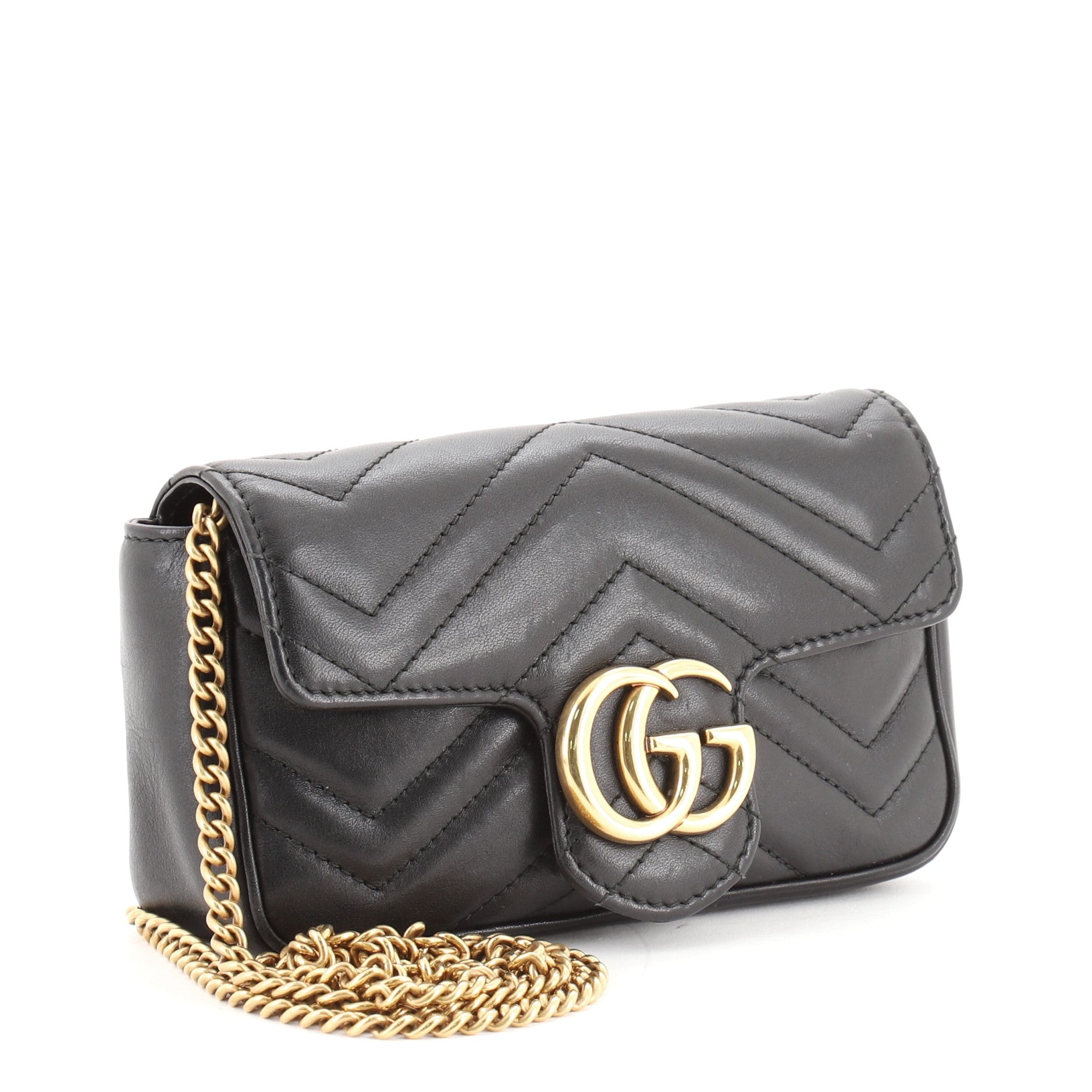 GG Marmont Flap Bag Matelasse Leather Super Mini