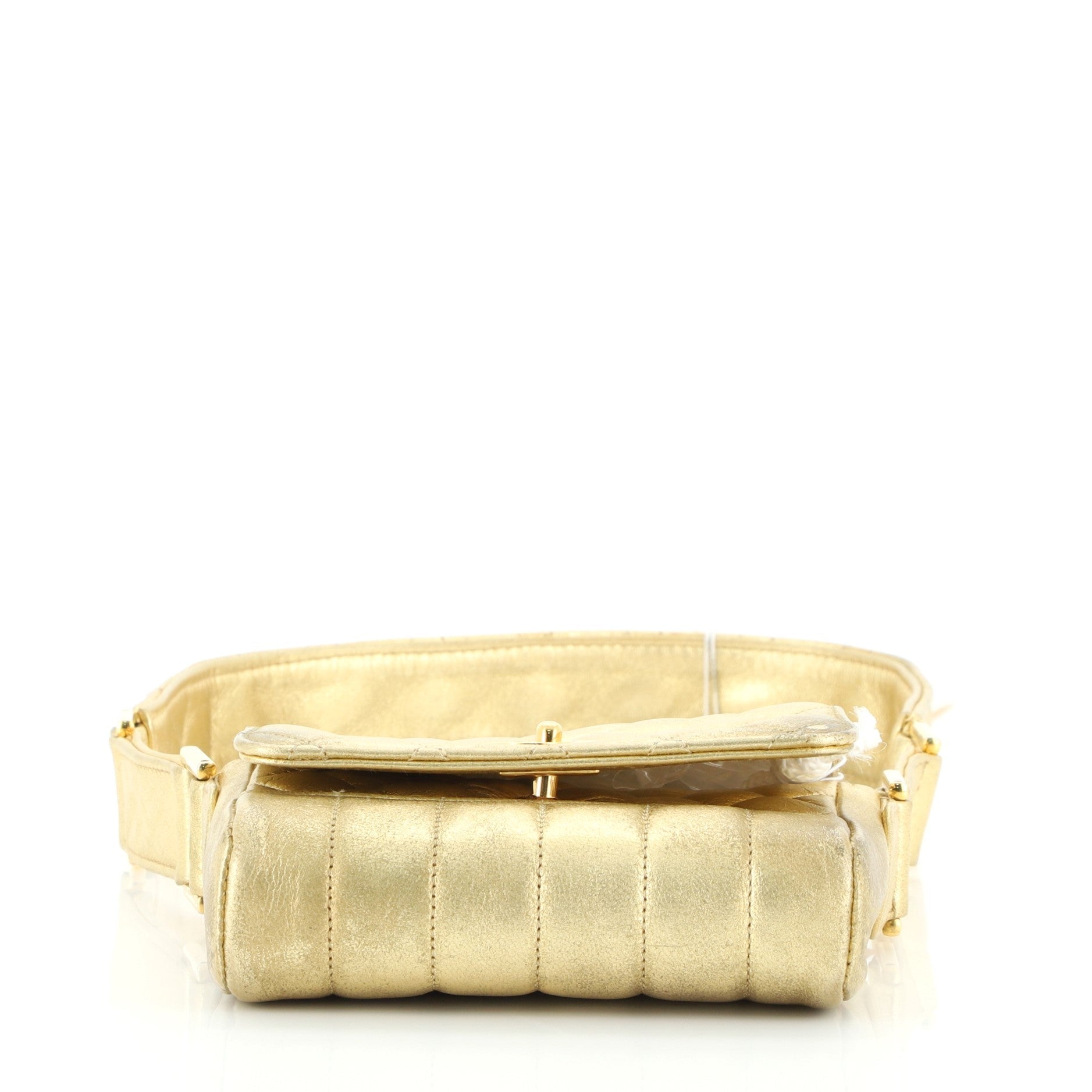 Vintage CC Flap Shoulder Bag Quilted Lambskin Mini