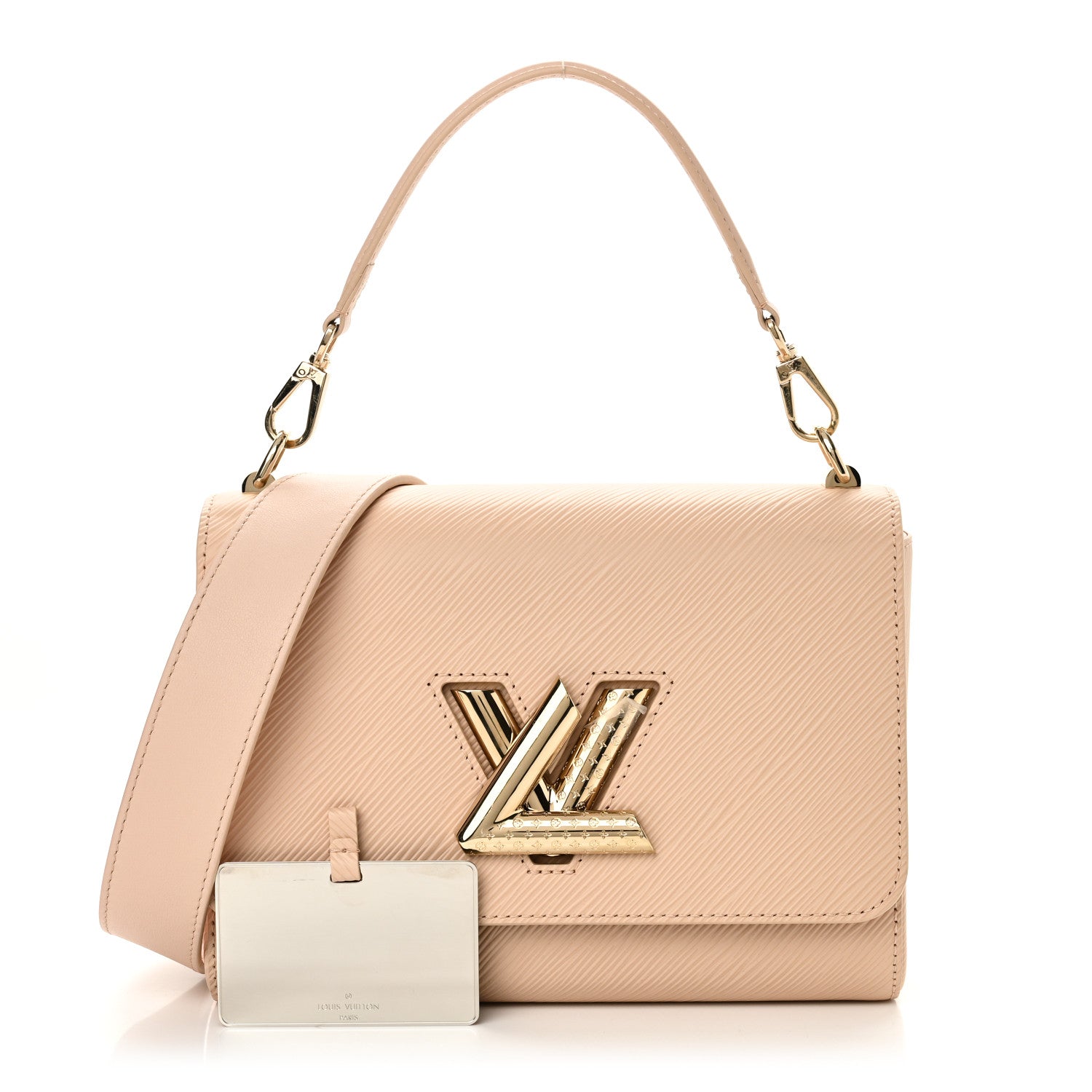 Epi Twist Top Handle Shoulder Bag MM Macchiato