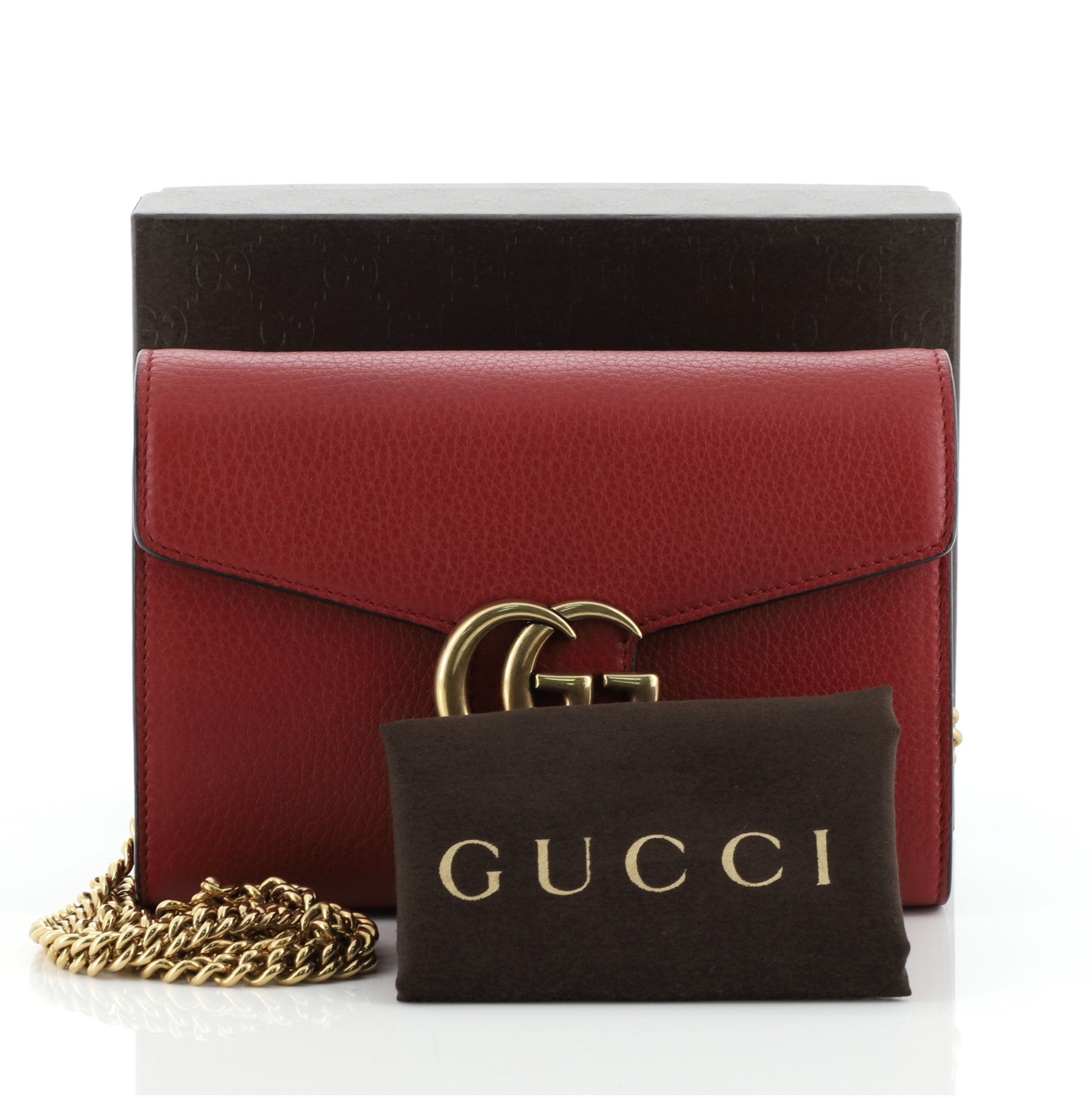 GG Marmont Chain Wallet Leather Mini