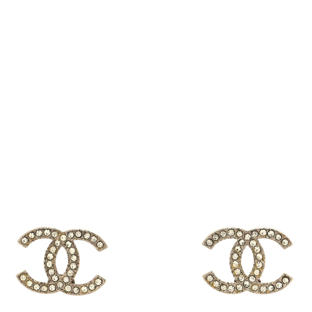 Crystal Mini Timeless CC Earrings Silver