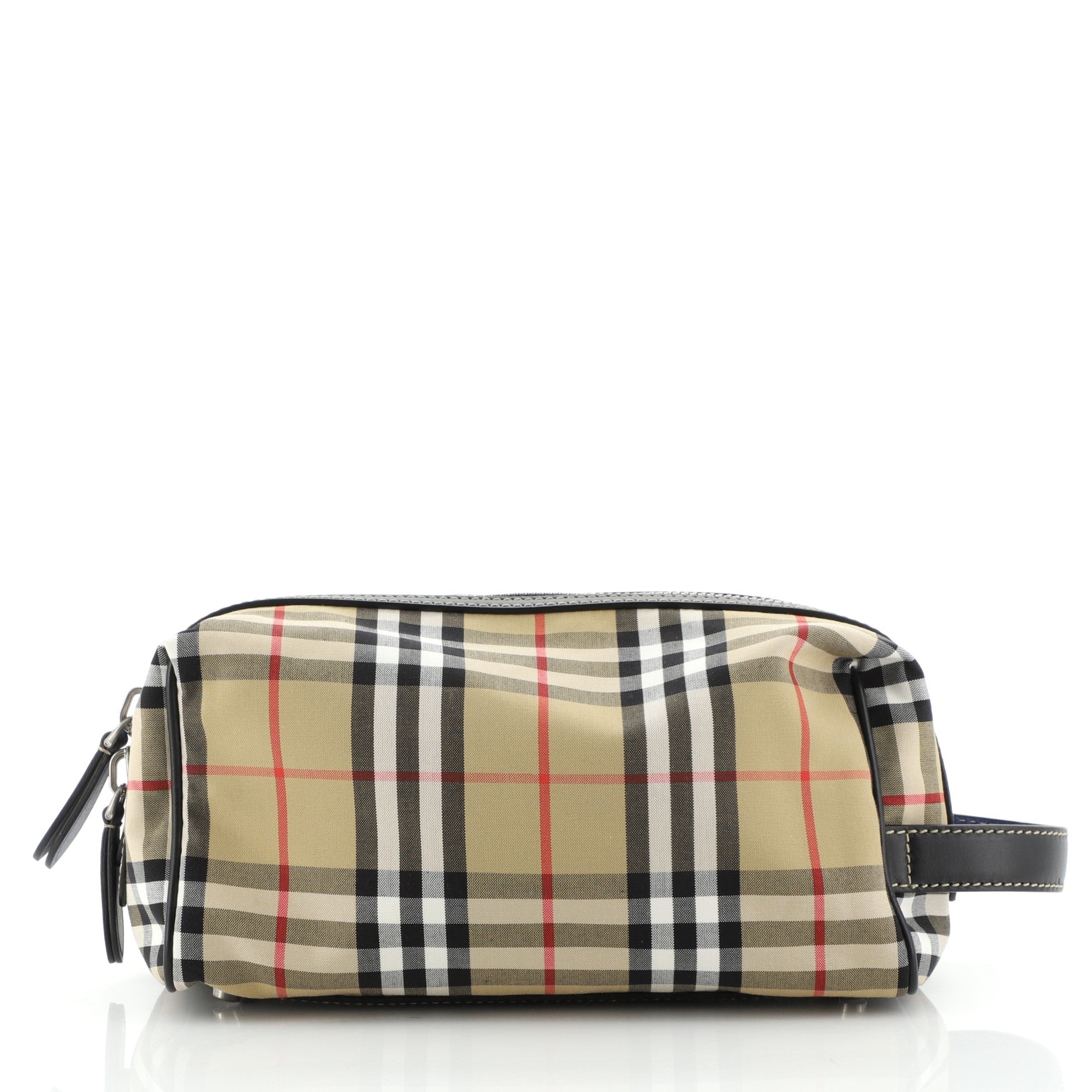 Cosmetic Pouch Vintage Check Canvas