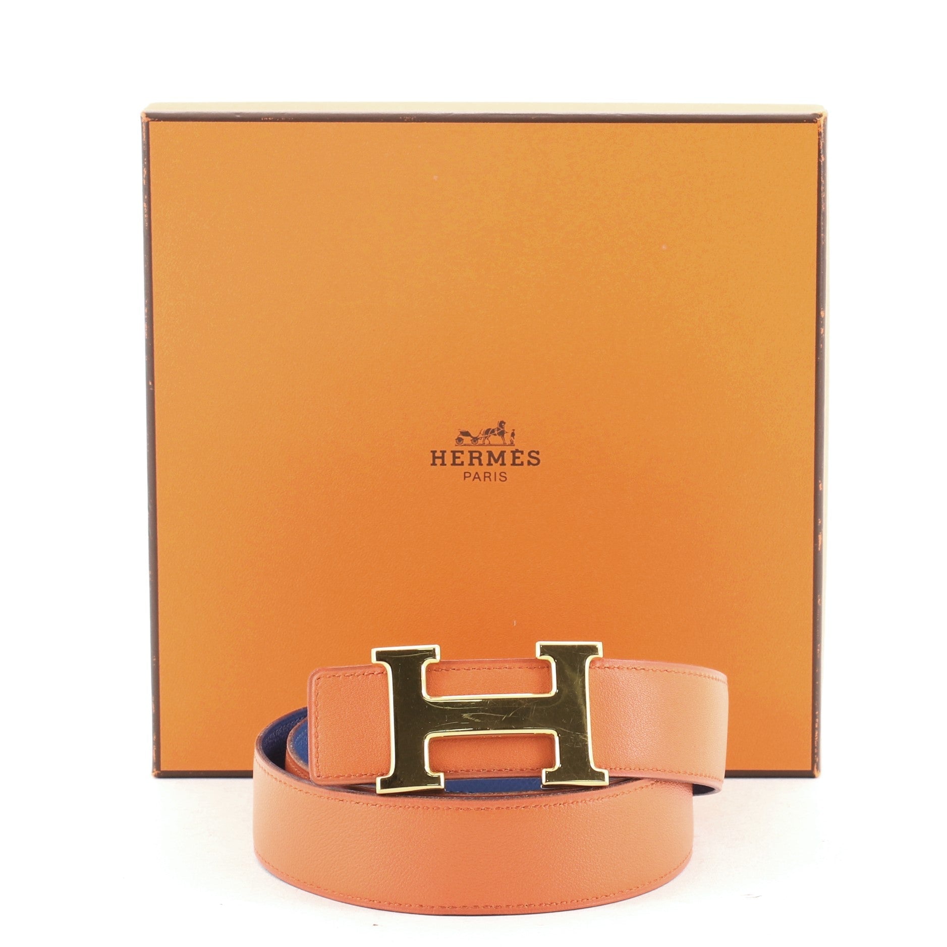 Constance Reversible Belt Leather Medium 80
