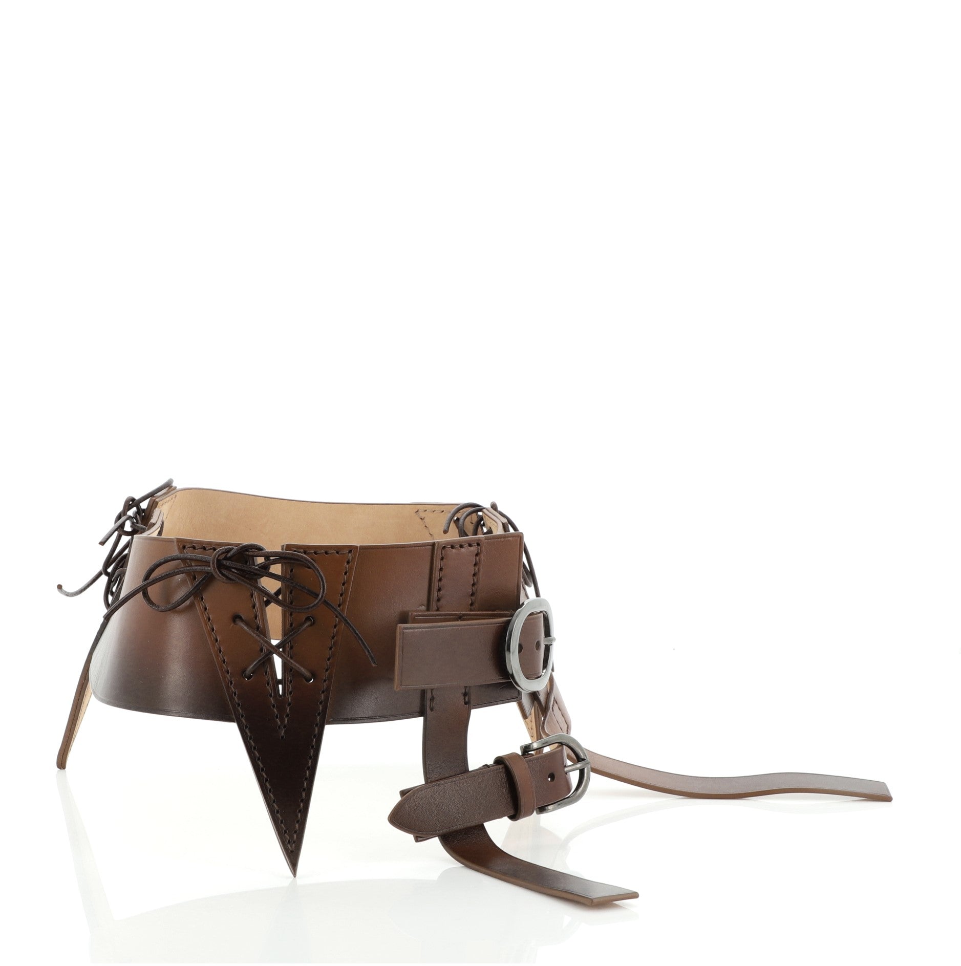 Corset Cutout Waist Belt Leather Wide 75