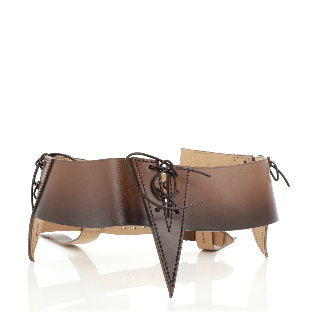 Corset Cutout Waist Belt Leather Wide 75