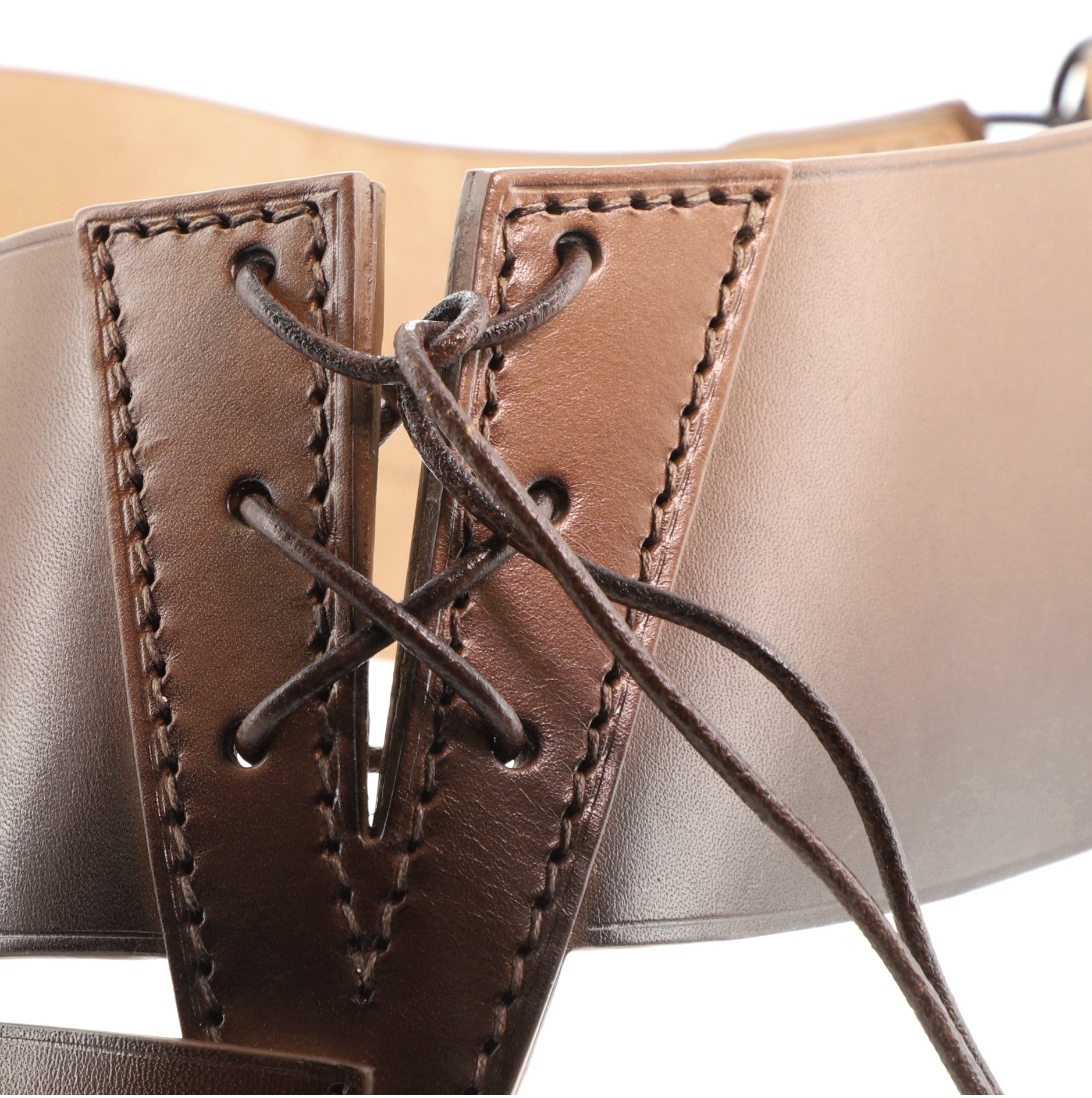 Corset Cutout Waist Belt Leather Wide 75