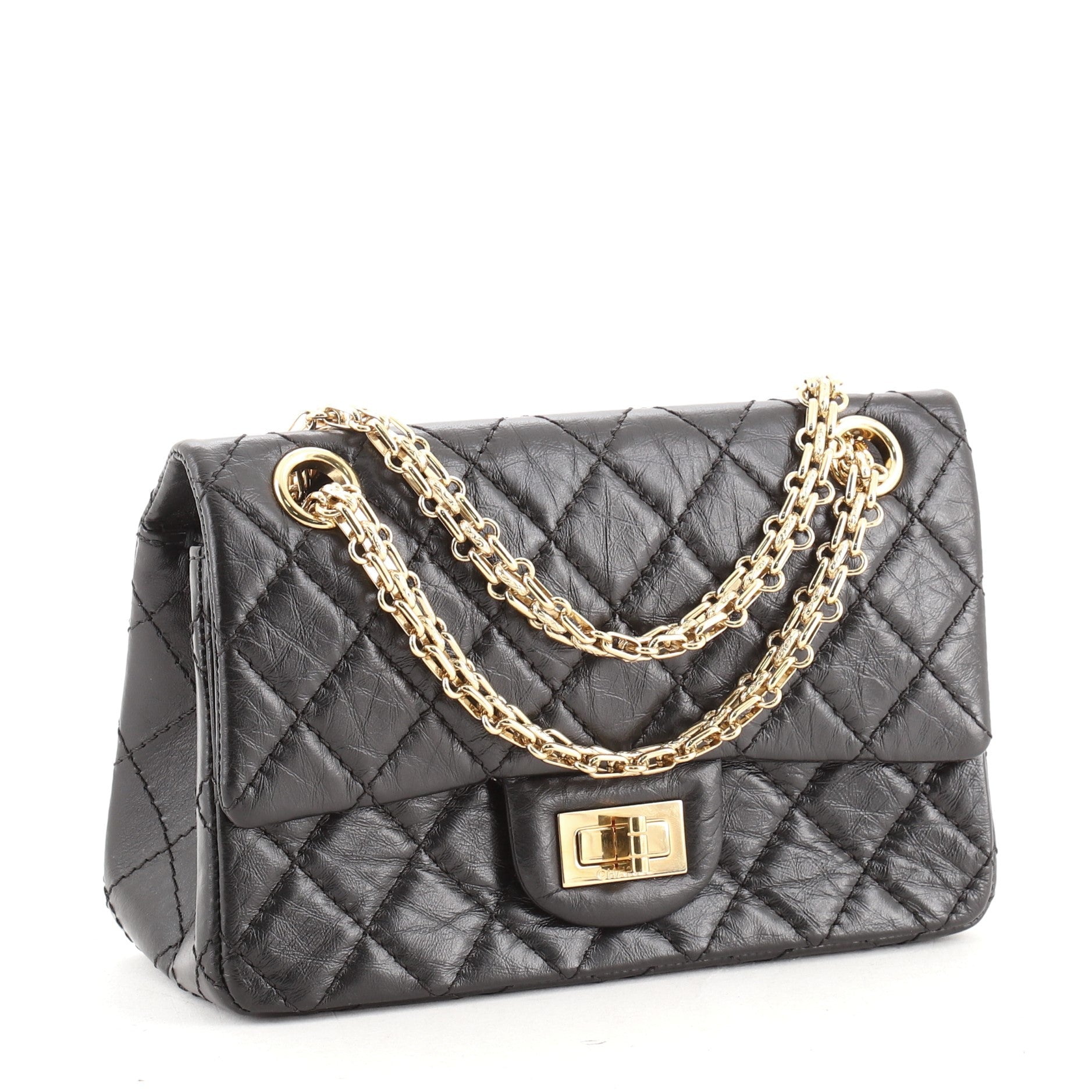 Reissue 2.55 Flap Bag Quilted Aged Calfskin Mini