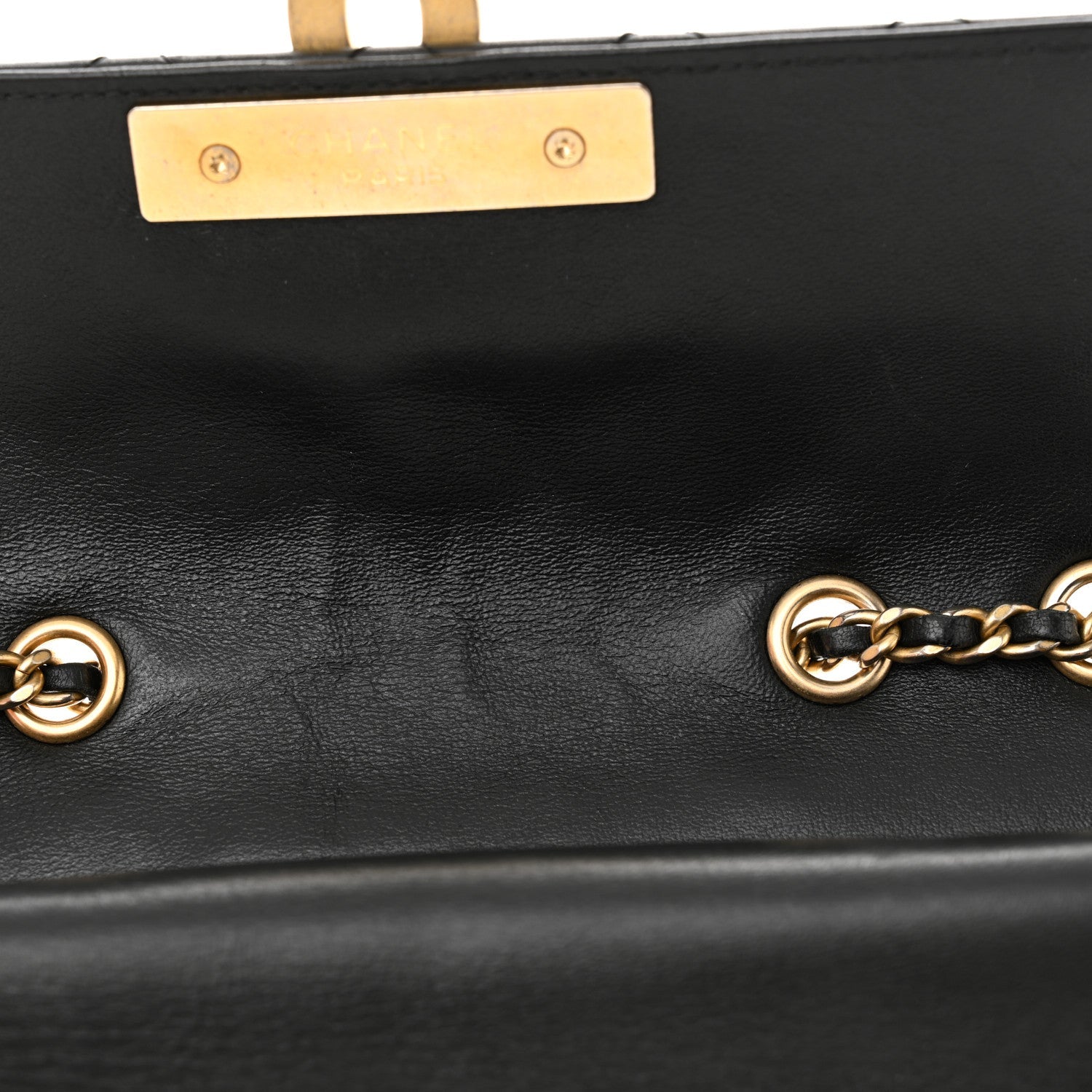 Lambskin Quilted Small CC Chic Flap Black