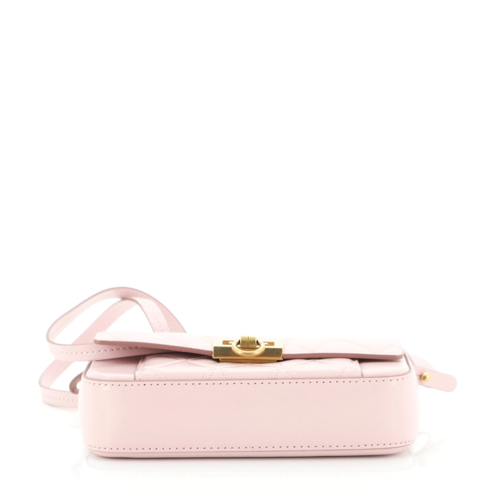 GV3 Convertible Shoulder Bag Quilted Leather Mini