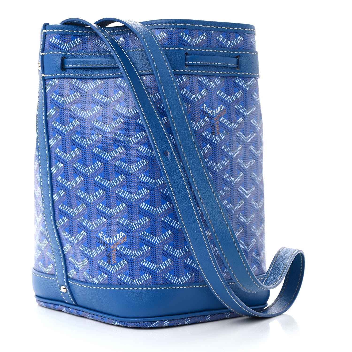 Goyardine Petit Flot Bucket Bag PM Sky Morning