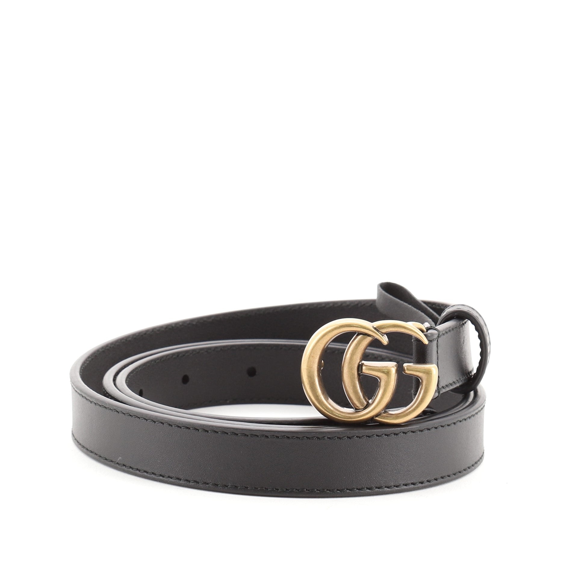 GG Marmont Belt Leather Thin 95