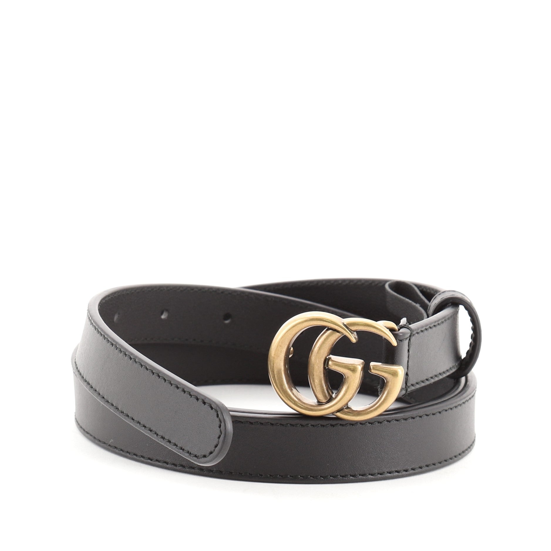GG Marmont Belt Leather Thin 95