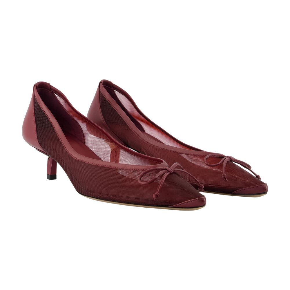 Women's Tourni B Pumps - Jacquemus - Leather - Burgundy