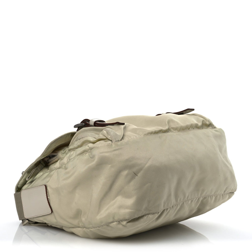 Tessuto Nylon Vela Messenger Bag Lino
