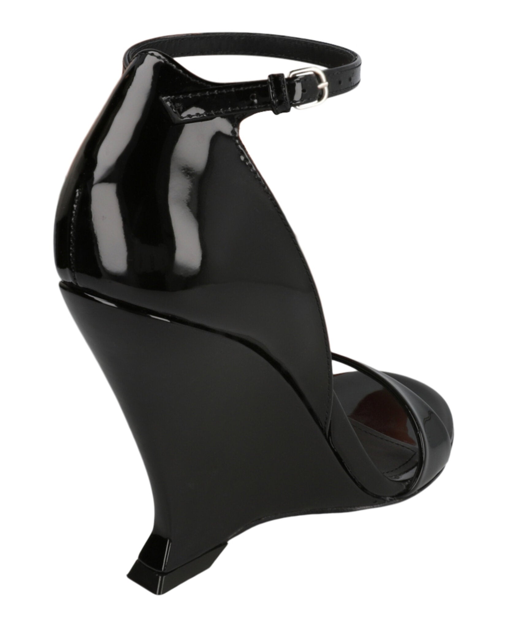 Vidette Patent Leather Wedge Sandals
