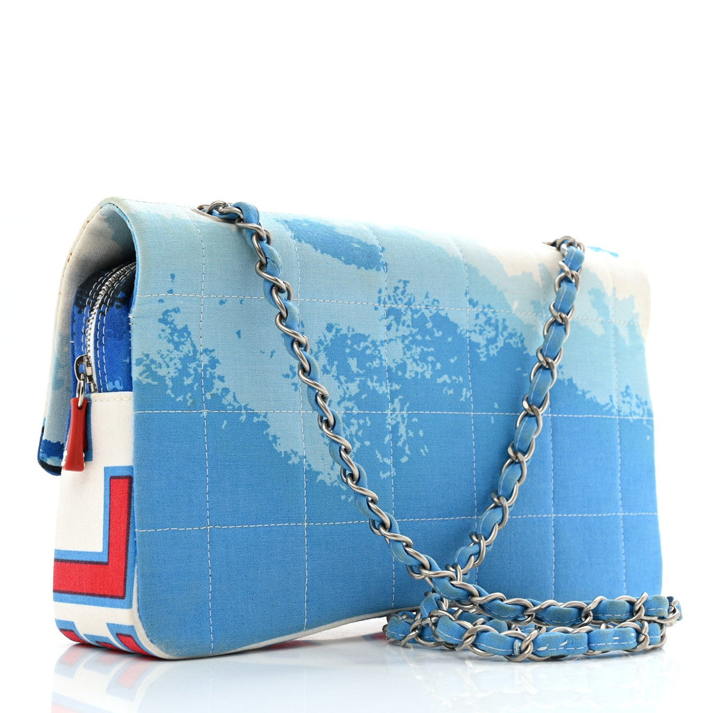 Canvas Square Quilted Surf Flap Multicolor
