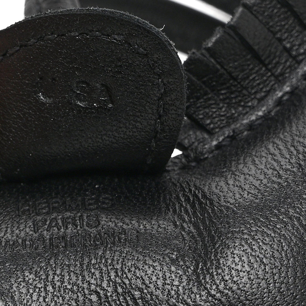 Milo Lambskin Grigri Rodeo Horse Bag Charm PM So Black