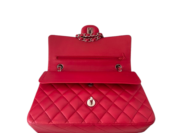 Chanel Timeless Red Medium Lambskin Flap Bag