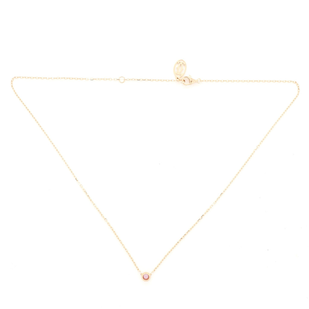 Legers de Cartier 1 Pink Sapphire Necklace 18K Rose Gold
