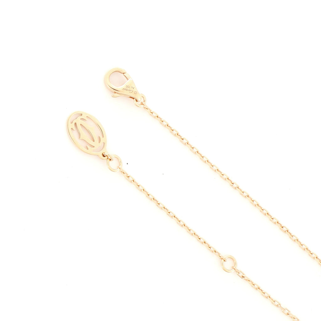 Legers de Cartier 1 Pink Sapphire Necklace 18K Rose Gold
