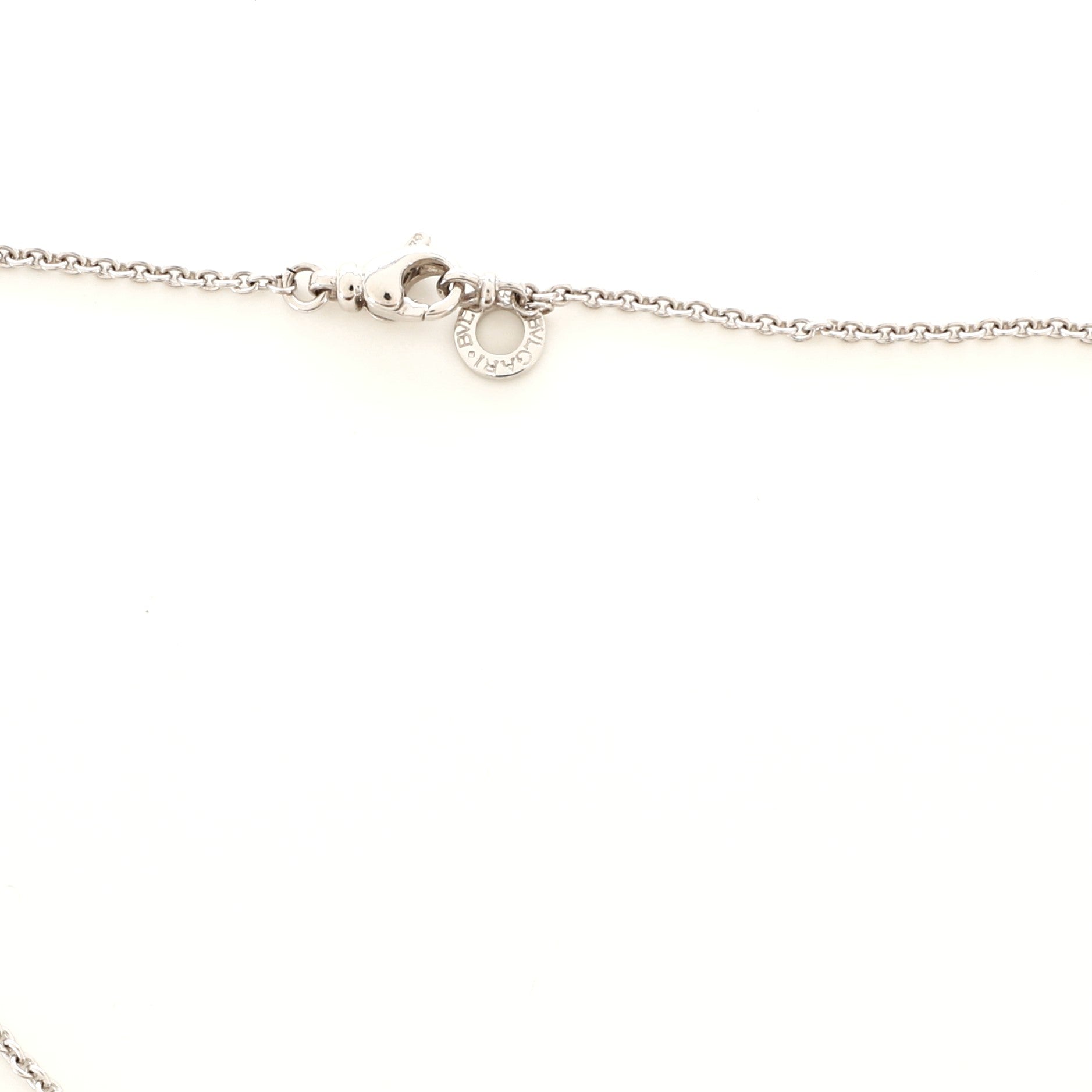 B.Zero1 Pendant Necklace 18K White Gold